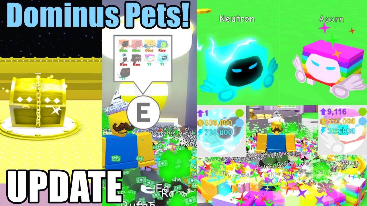 Huge Update! Dominus Eggs and Pets! 55 Billion Health Dominus Chest? - Pet Simulator