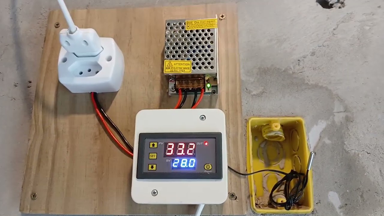 Sistema de relê para ligar exaustor e ventilador automático 