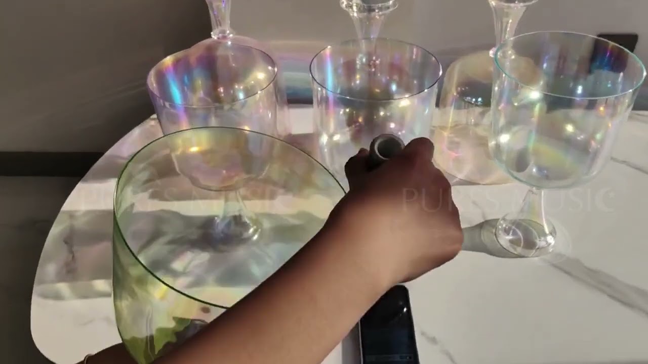 Crystal Singing Chalice Set | Powerful Sound Healing & Meditation Tool for Deep Relaxation