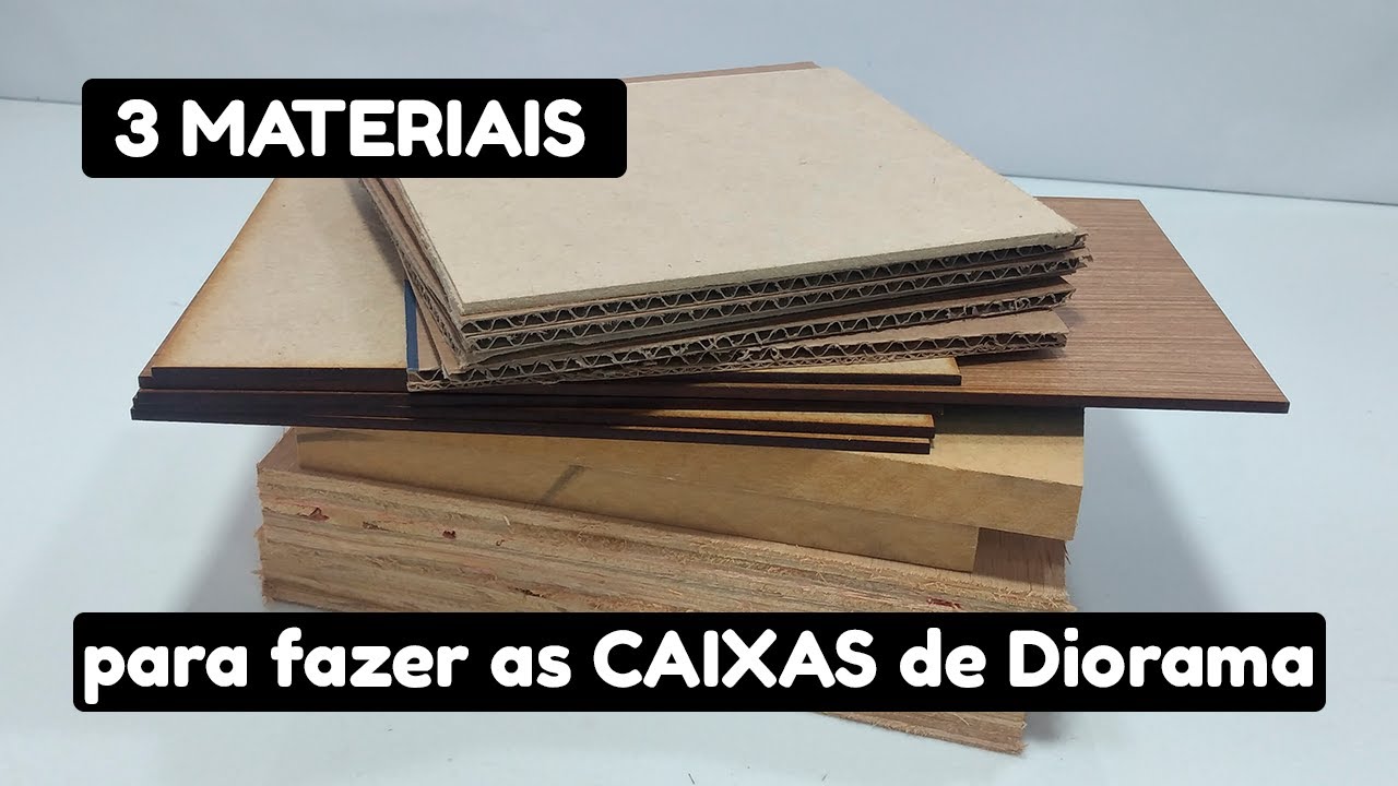 Como cortar MDF e Compensado para fazer as caixas de Diorama