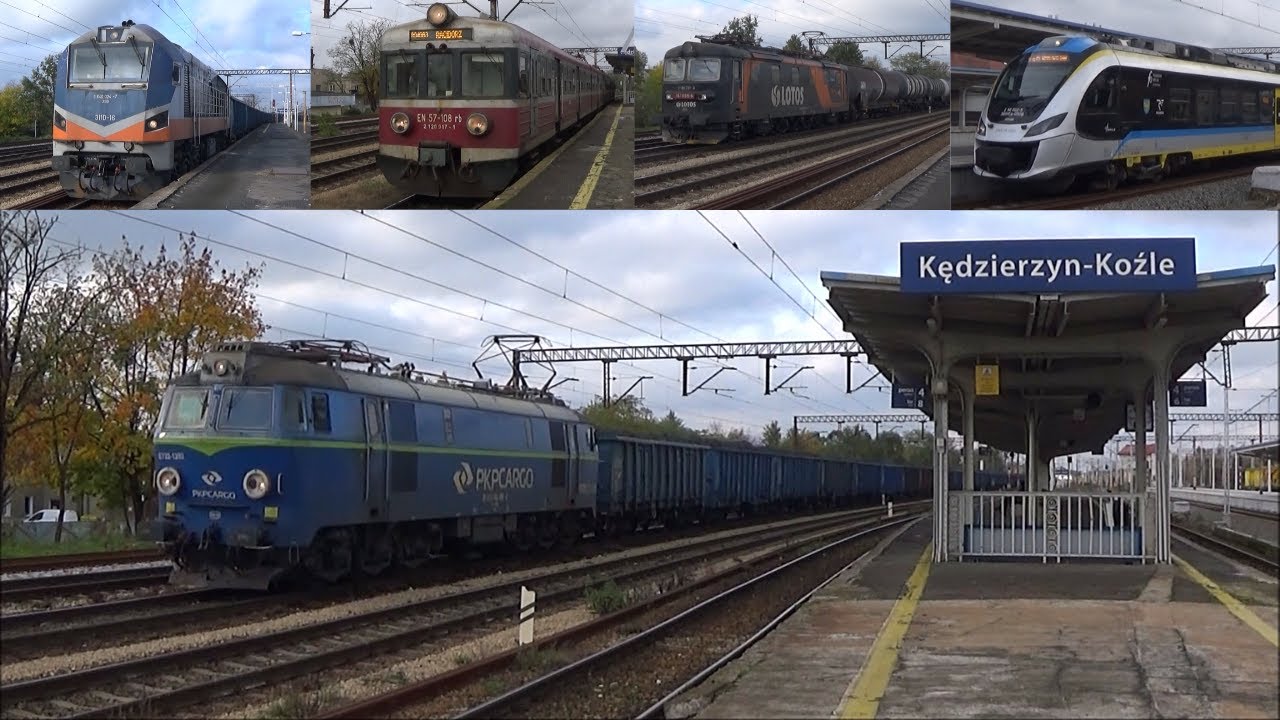 Pociągi towarowe i pasażerskie na stacji PKP Kędzierzyn-Koźle | 31.10.2020