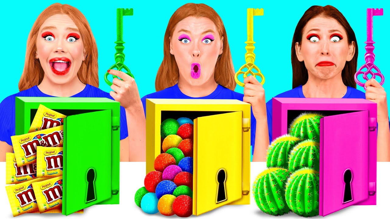 Выбери Правильный Ключ Челлендж | Эпичная Битва с Едой от BaRaDa Gold Challenge