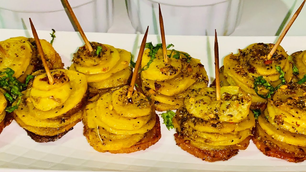Baked garlic potato Bites / Healthy & Crispy,Tiktok easy recipe 🇨🇦