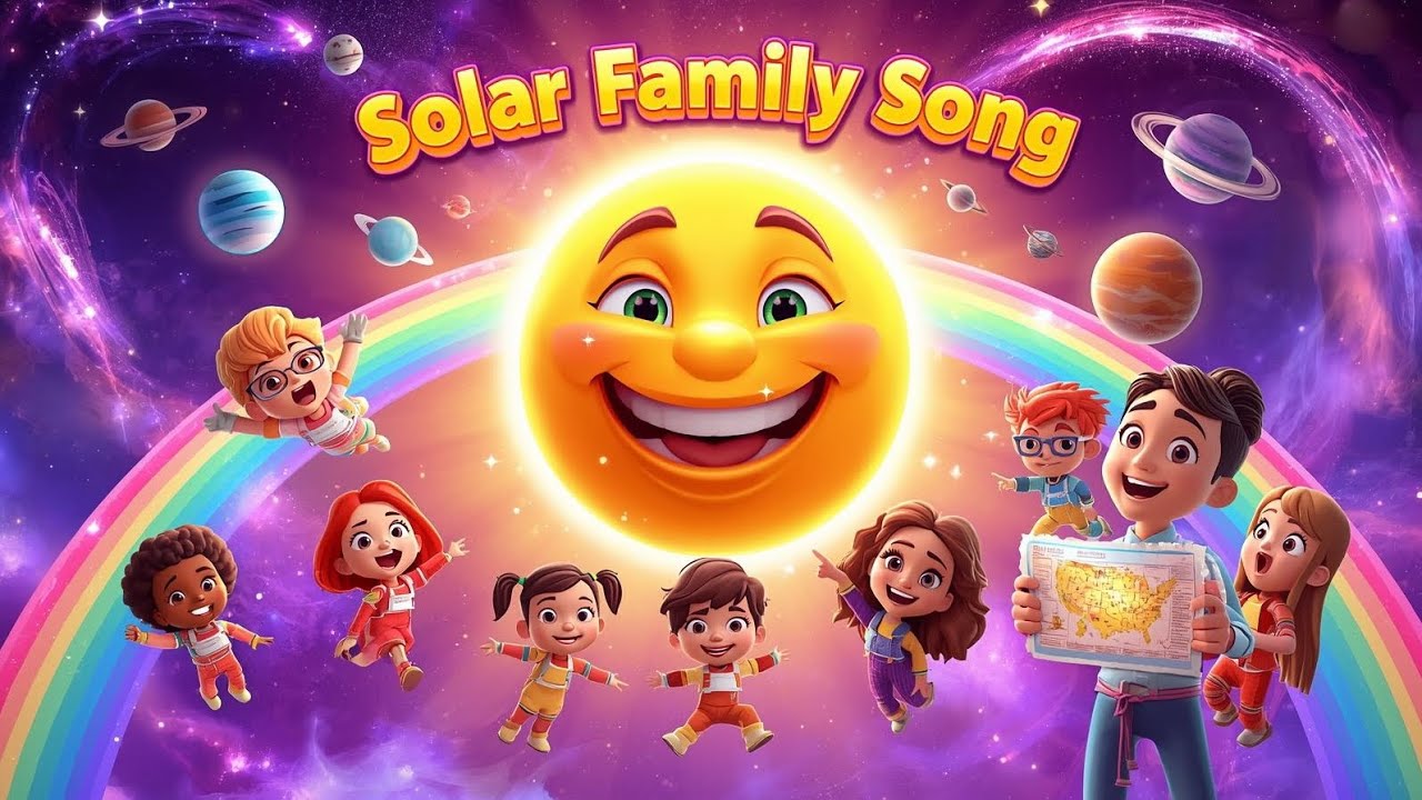 Solar Family Song | Meet the Planets! 🌍✨ Solar System Song for Kids | Educational & Fun (MagicSongs)