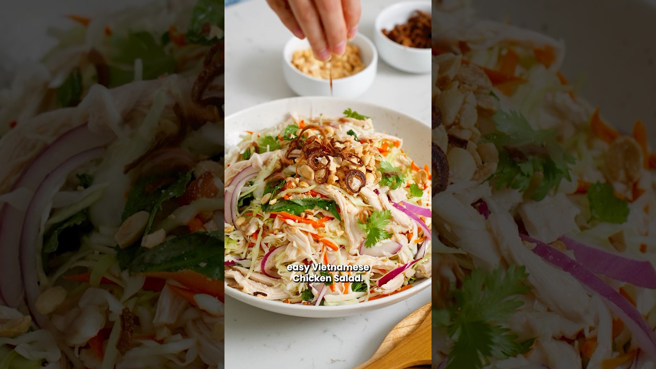 THIS Vietnamese Chicken Salad 🤤 #easyrecipe