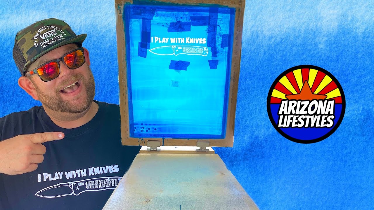 Cheapest DIY Screen Printing - Ep 3 How to Setup Screens and Print my new T Shirt Design