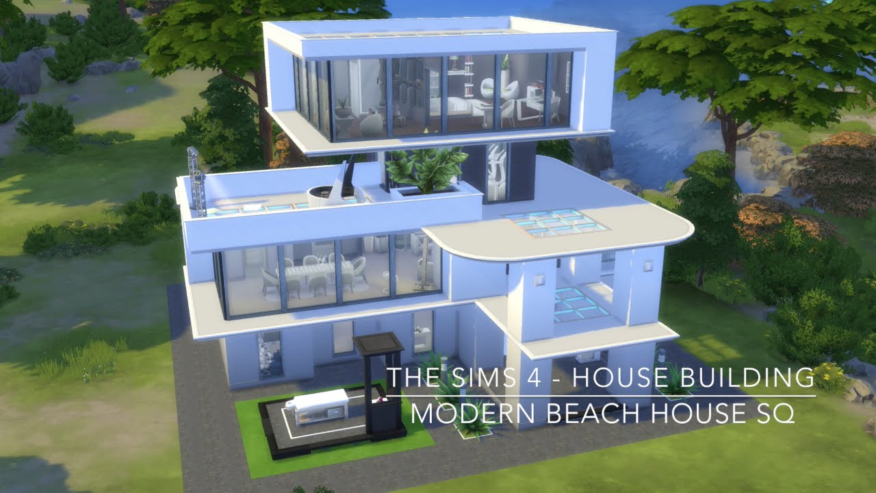 The Sims 4 - House Building - Modern Beach House SQ