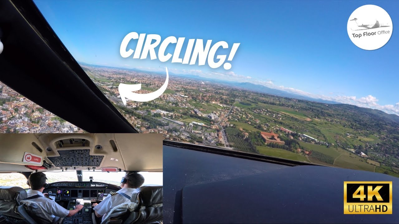 GLOBAL 5000 | Circling Approach to Runway 33 at Rome Ciampino