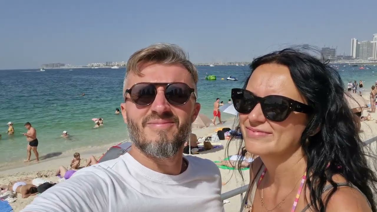 Tutaj też jest pięknie - wchodzimy na deptak przy plaży Marina Beach / Dubaj 2025 