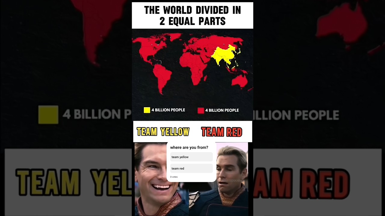 The World Split in Half by Population🌎 