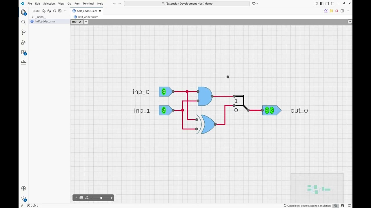 02 - Half Adder Simulation