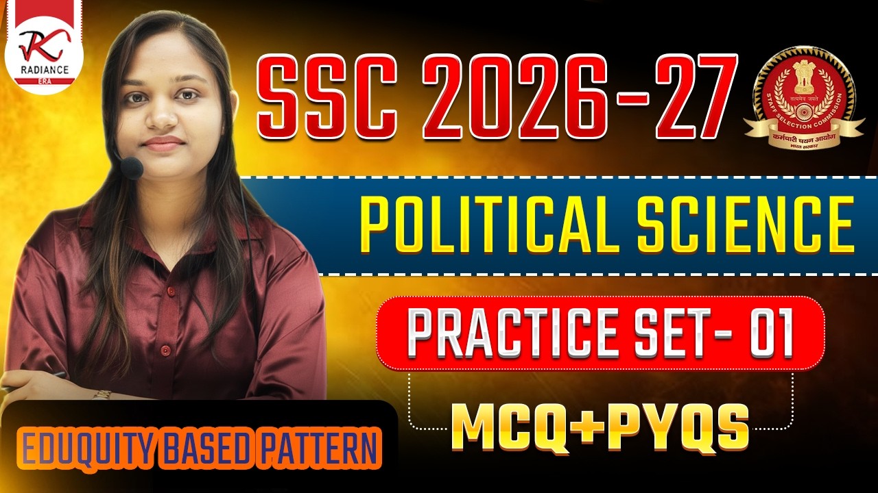 SSC STENOGRAPHER GS  2026🔥| Practice Set 1 | POLITY PYQs | #sscallexams  #ssc #radianceera