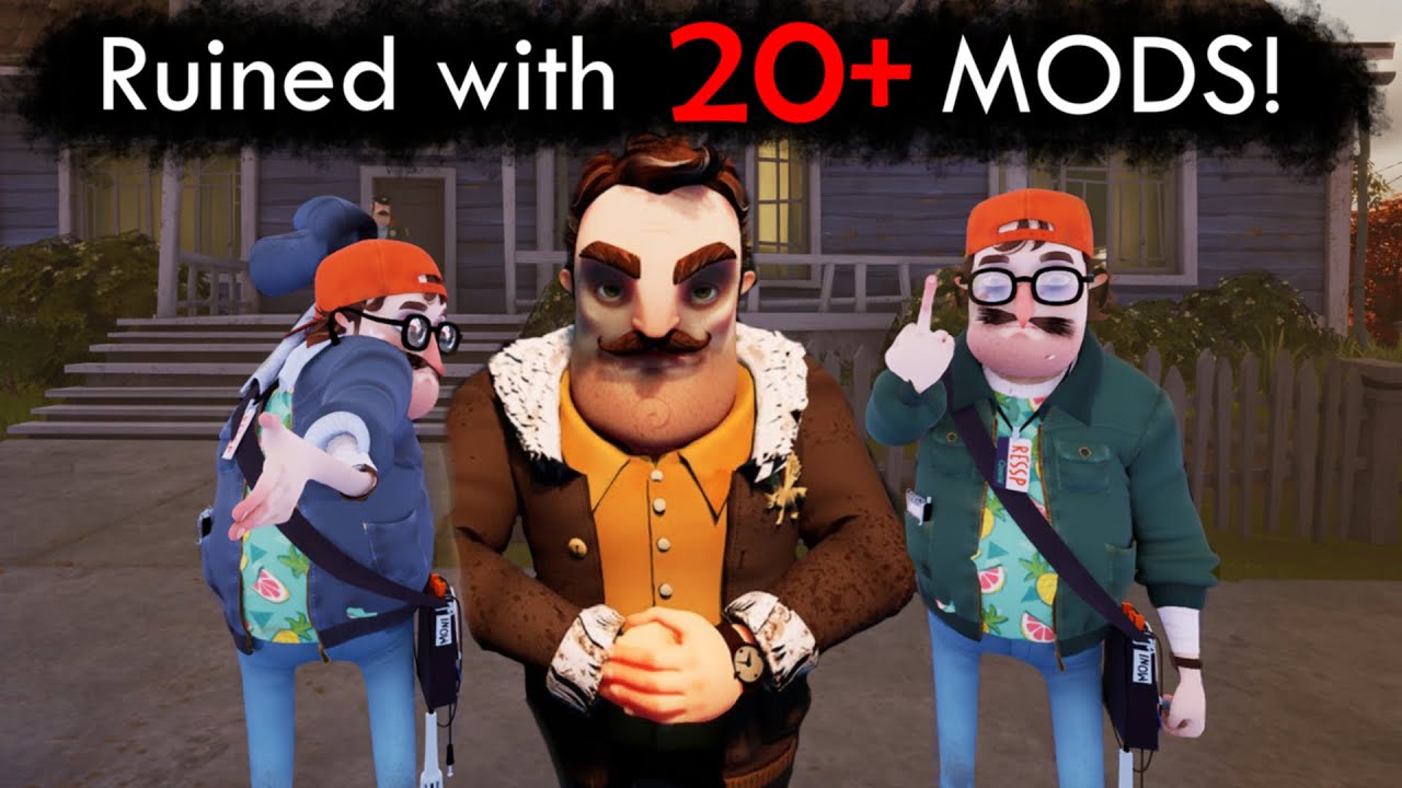 Hello Neighbor 2 MULTIPLAYER but RUINED WITH MODS!