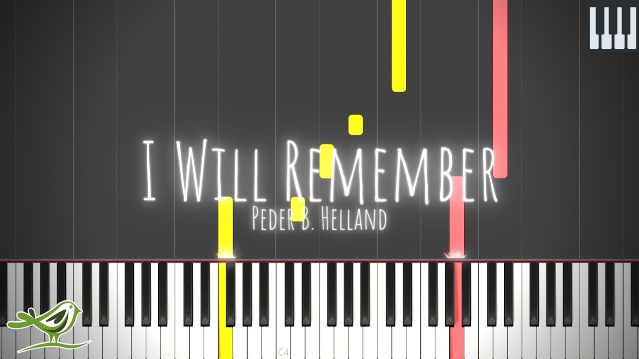 I Will Remember - Peder B. Helland [Piano Tutorial with Synthesia]