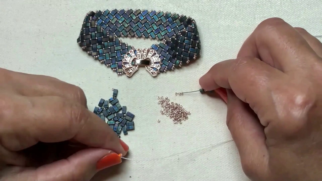 DERS 3 : MİYUKİ TİLA BONCUKLARLA BİLEZİK /TUTORIAL3: MAKE A HALF TILA BRACELET