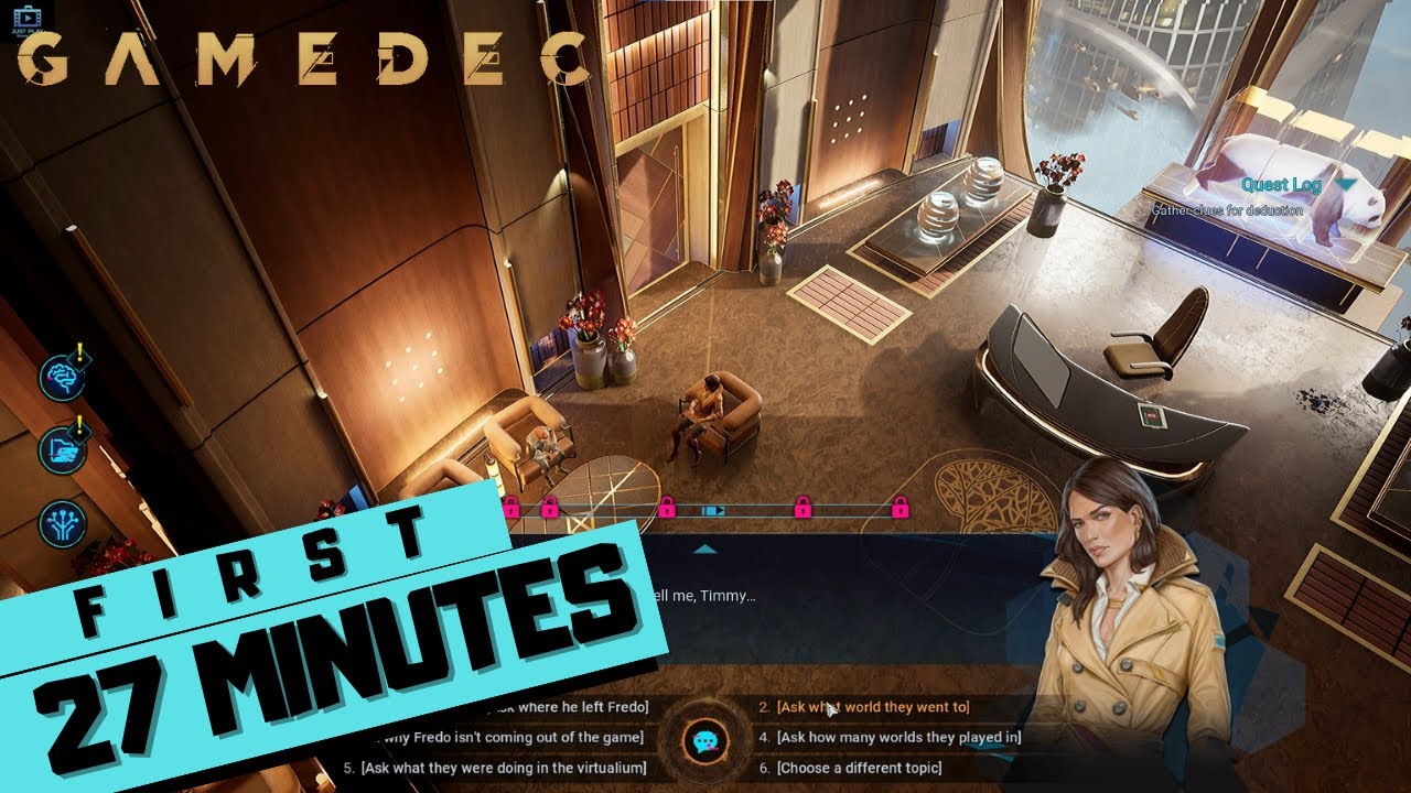 Let's Play Gamedec :: New Cyberpunk Detective Game - The First 27 Minutes [ PC | No Commentary ]