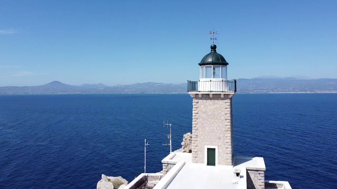 Melagavi lighthouse Loutraki Perahora Greece
