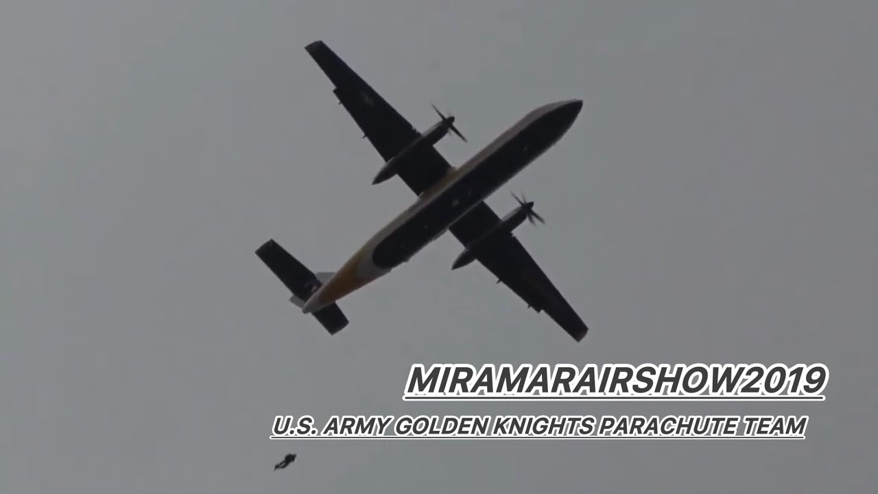 2019年　9月28日　ミラマーエアショー2019　U.S. Army Golden Knights Parachute Team パラシュートチームを撮りました～