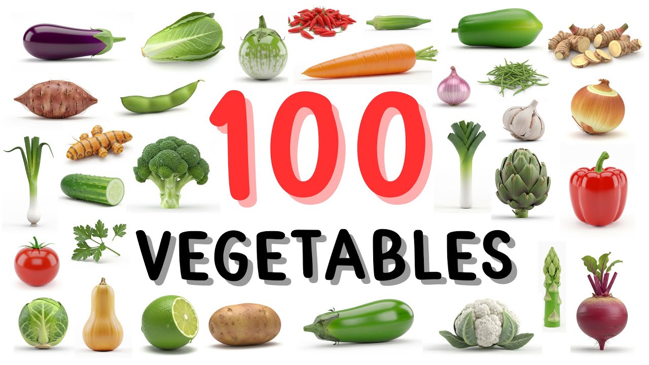 100 Vegetables Name | Vegetables in English! 