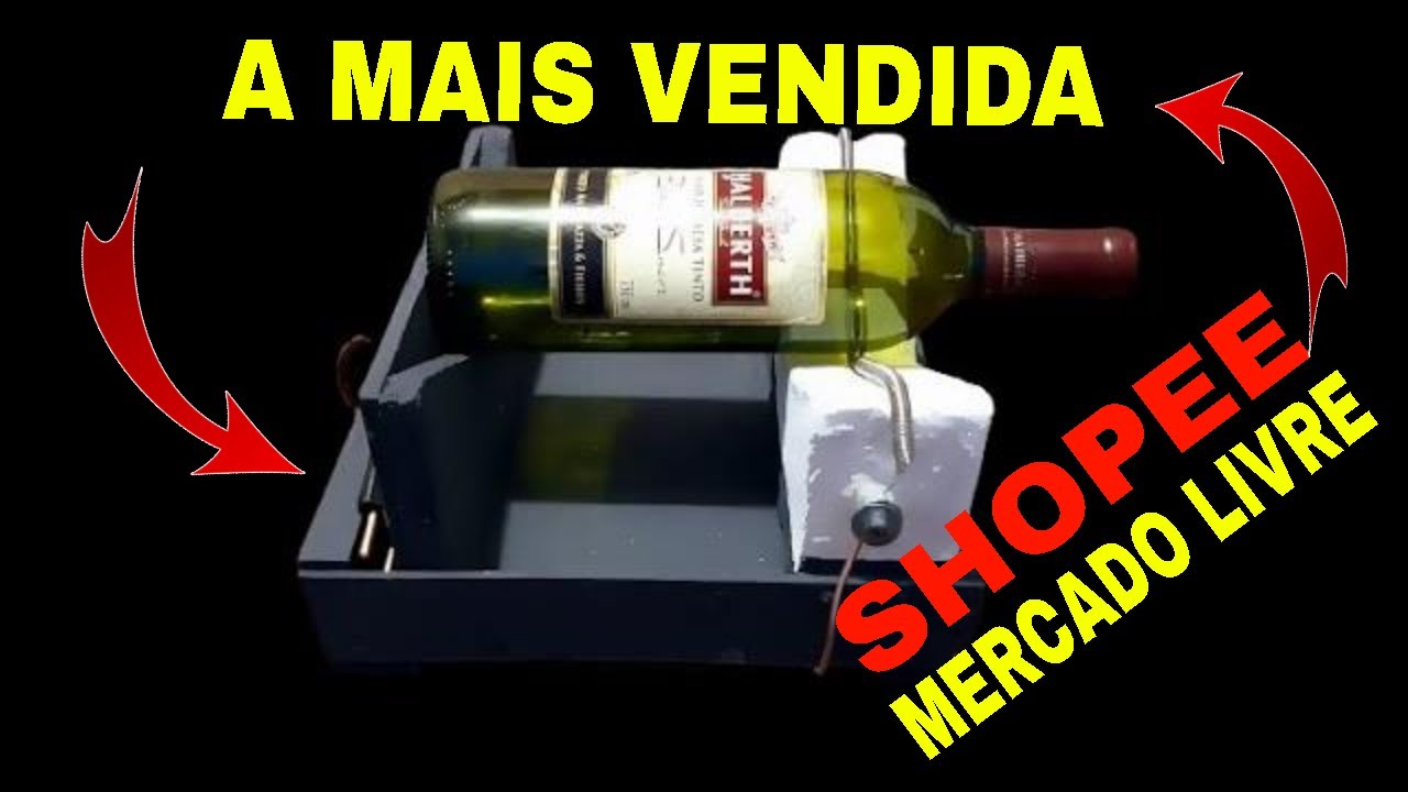 COMO fazer MÁQUINA para CORTAR GARRAFA de VIDRO/GANHE DINHEIRO fazendo ISTO/MUITO FÁCIL de FAZER