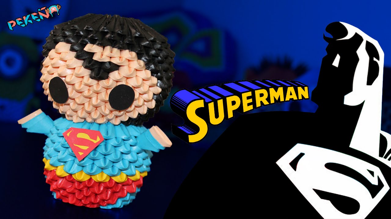 Superman 3D Origami | Pekeño 💜