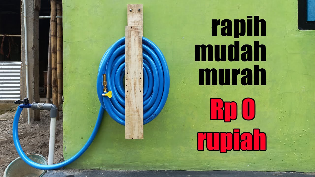 RAPIH MUDAH DAN MURAH CARA MEMBUAT ROLL GANTUNGAN SELANG AIR