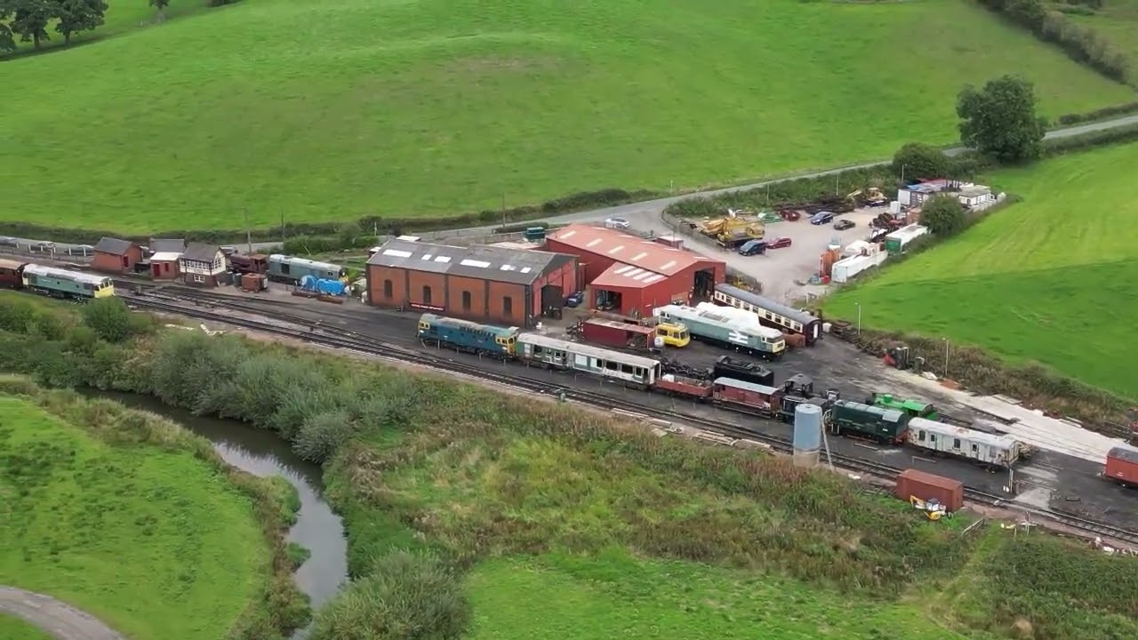 Steam train at Churnet Valley Railway - Cheddleton Station