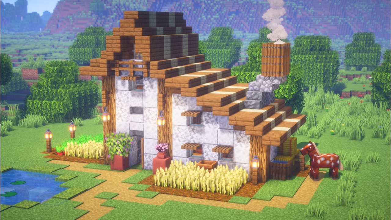 Minecraft | How to Build a Farmhouse