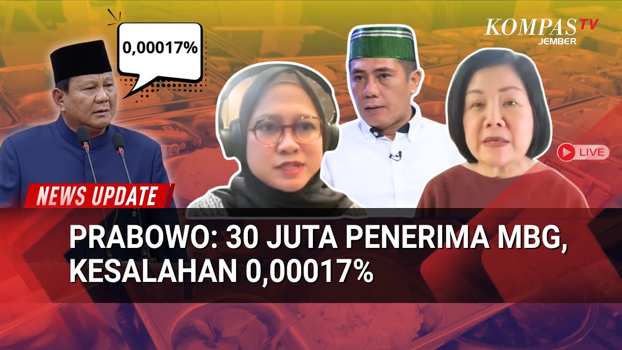 Prabowo Sebut Kesalahan MBG Hanya 0,00017%! DPR & Pakar Gizi Tak Sepakat