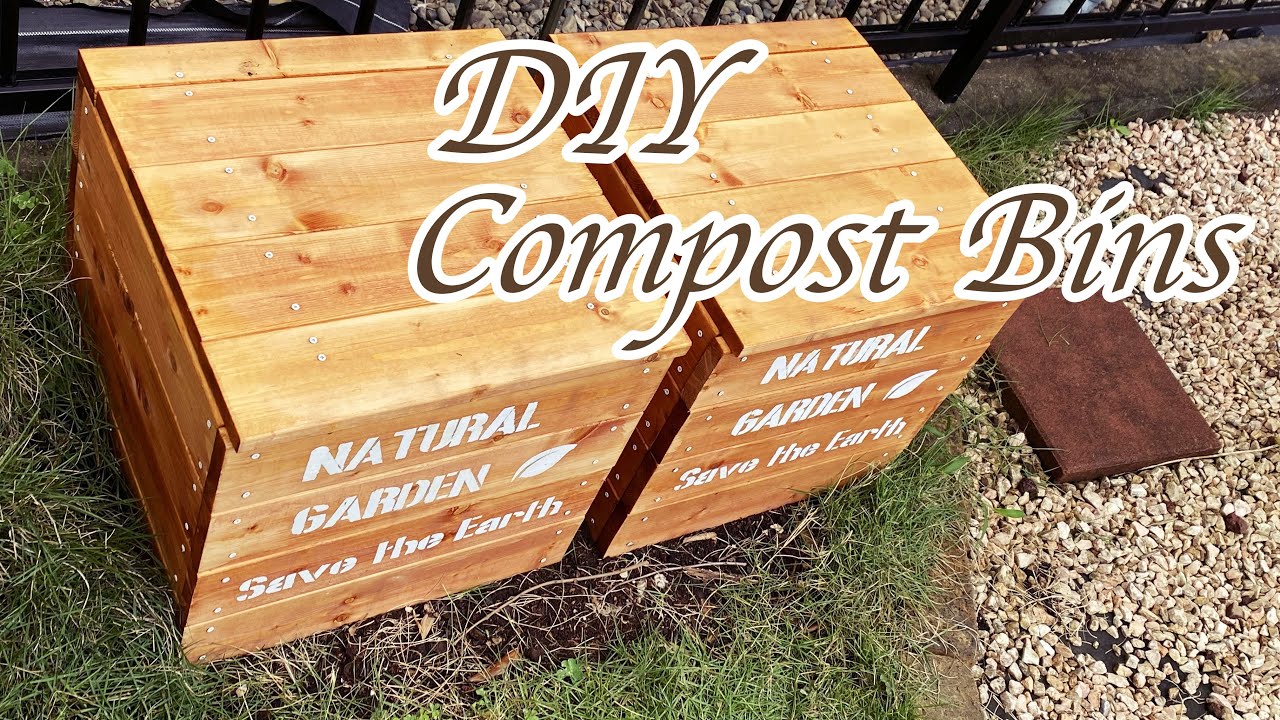 コンポストの作り方ーDIYでおしゃれな木製コンポストを作りましたー生ゴミ堆肥作りに！
