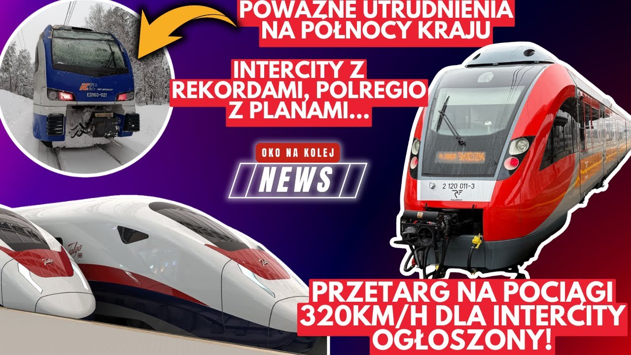 Pociągi na 320km/h - przetarg ogłoszony, Rekordowe święta dla INTERCITY, POLREGIO z planami