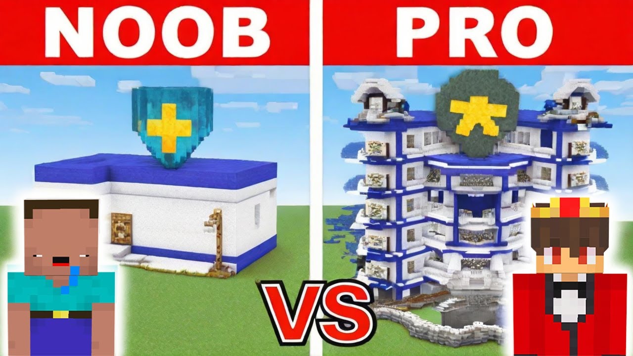 NOOB vs PRO: POLIZEISTATION Haus Bau Challenge in Minecraft