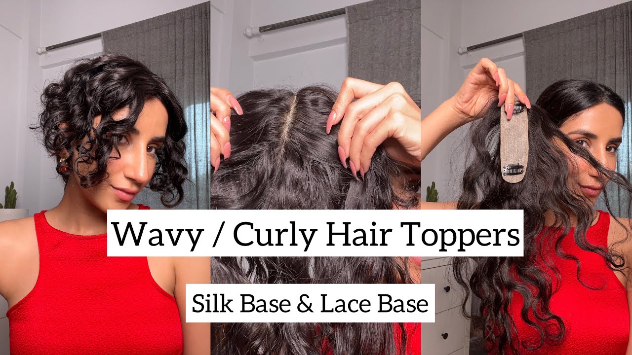 Curly / Wavy Human Hair Toppers For women | Nish Hair
