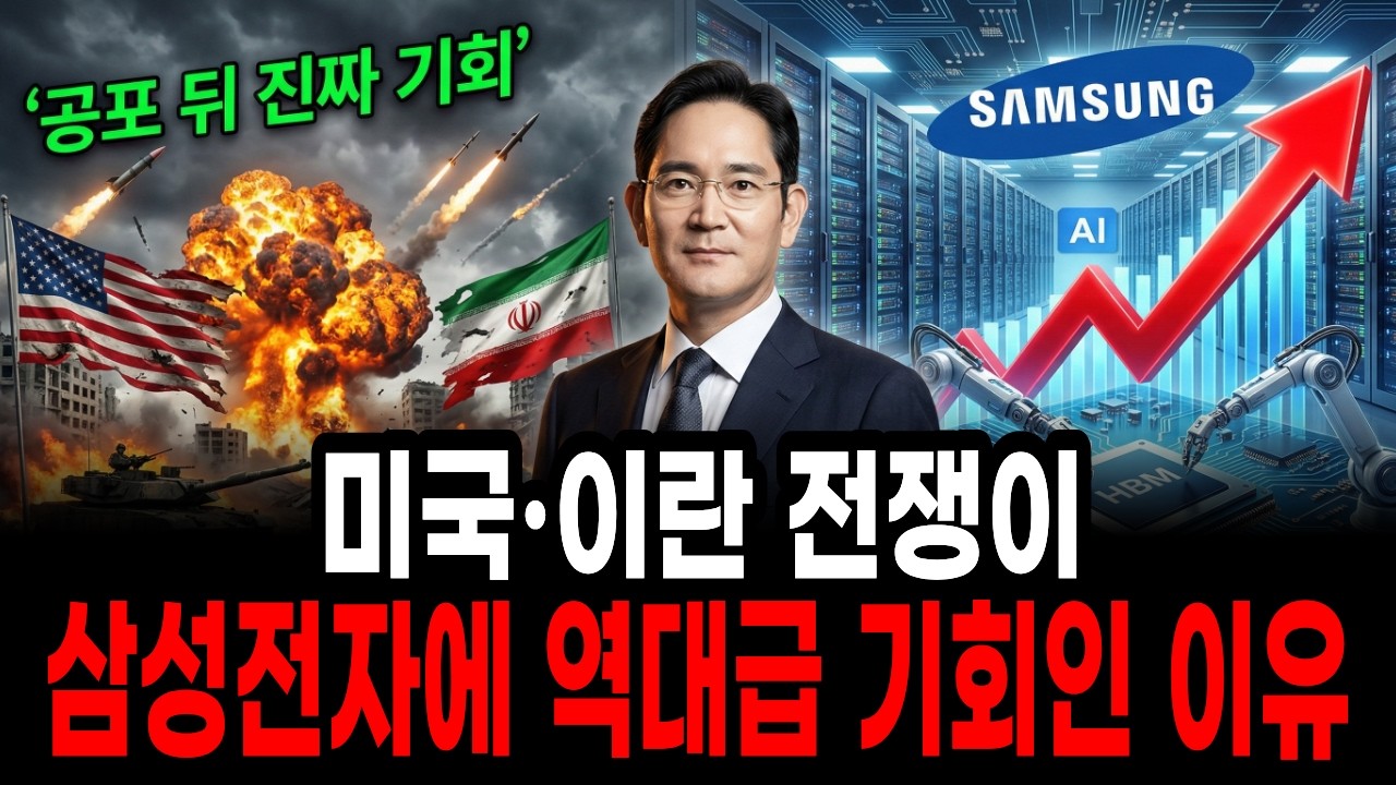 미국·이란 전쟁이 삼성전자에 역대급 호재인 이유ㅣ삼성전자가 폭락할 때 고수들은 오히려 샀다