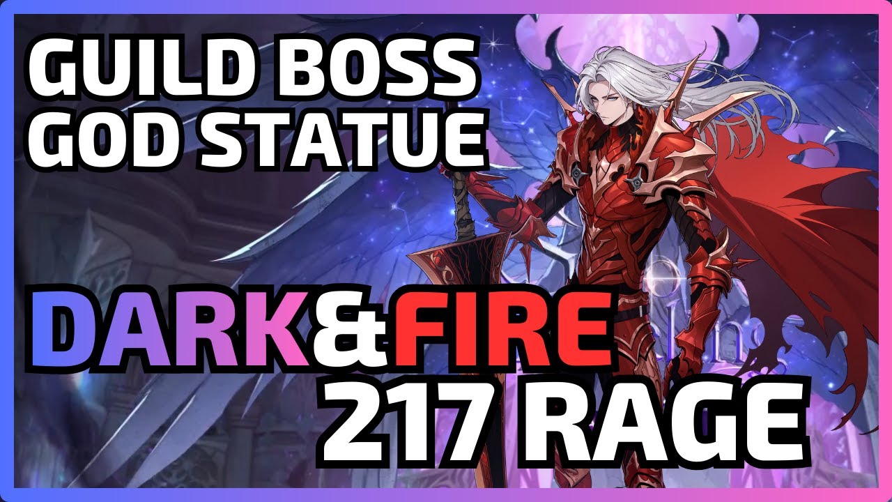 Guild Boss 🗿GOD STATUE 🗿 -🌚Dark🌚-🔥Fire🔥- ~  Rage Counter:217+ | Solo Leveling: Arise