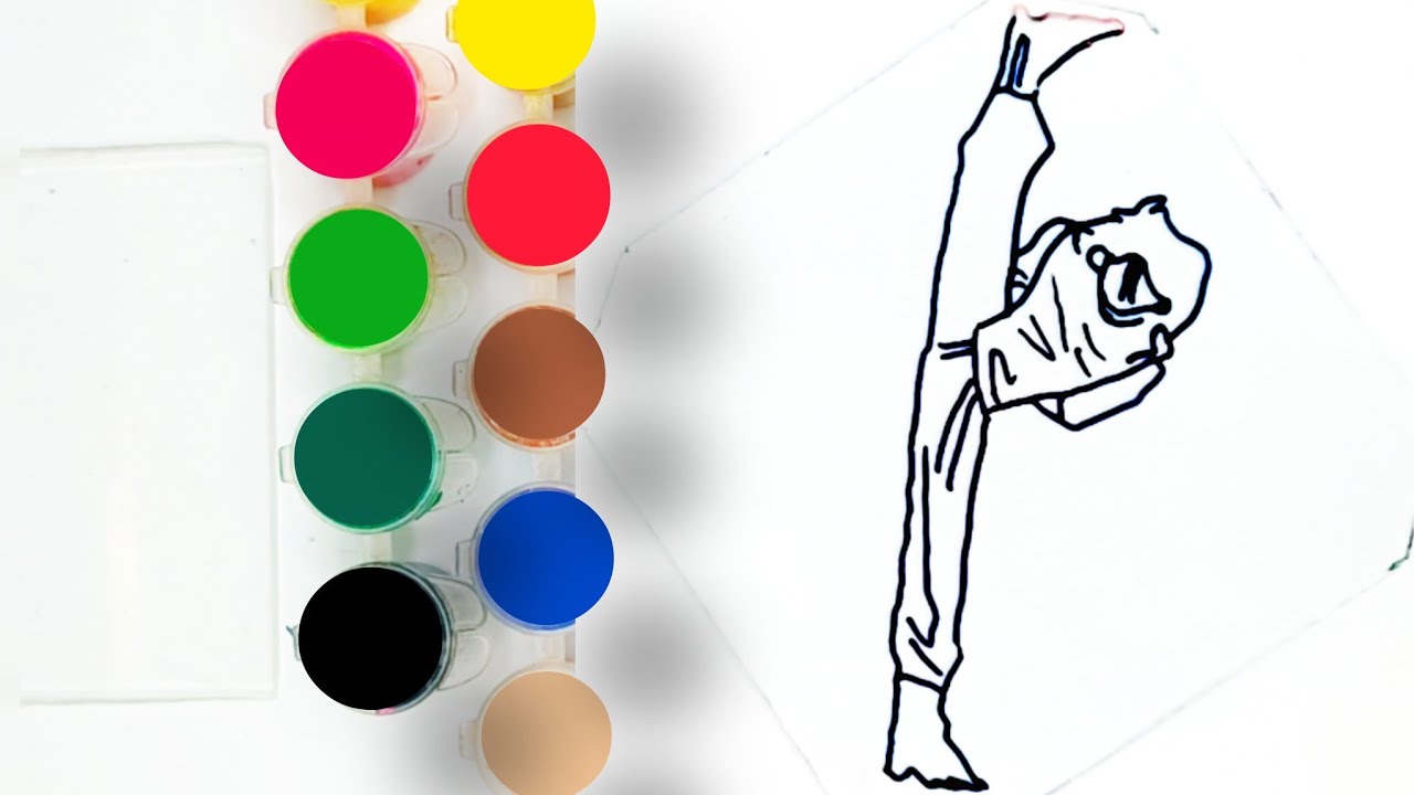Drawing of glass ( chinese military dance )