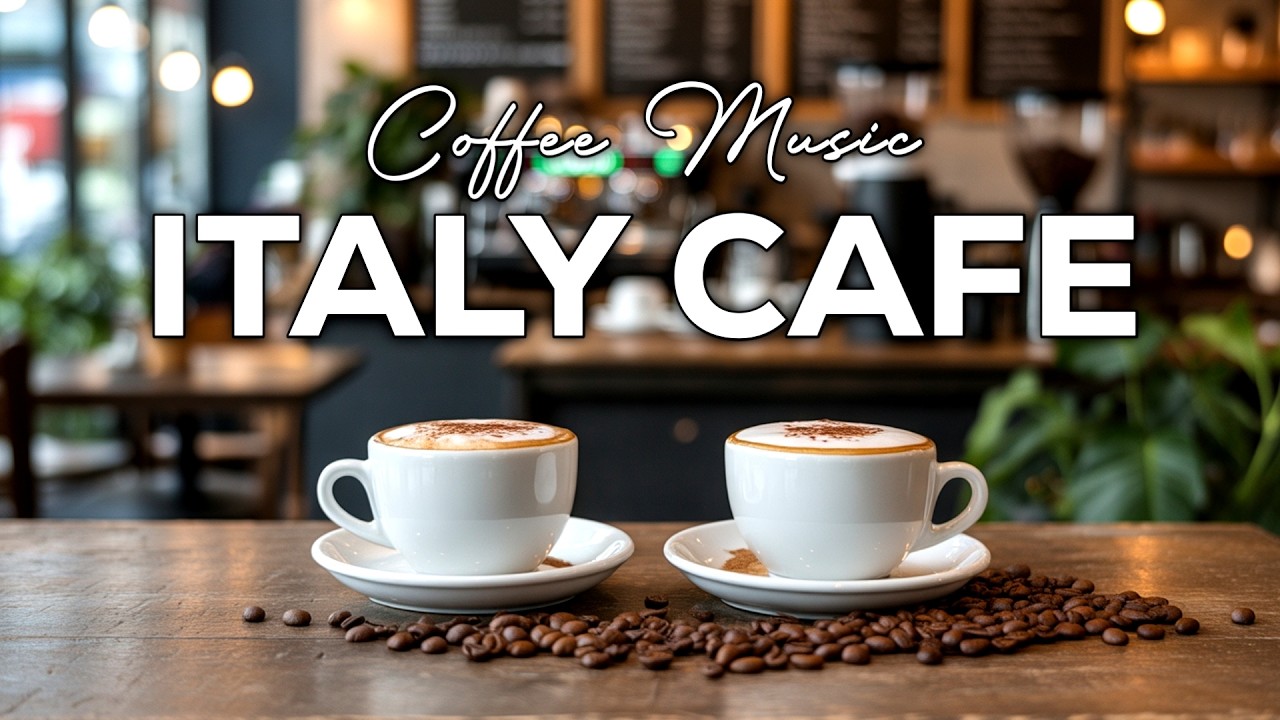 Morning Jazz Music ☕ Italy Café Ambience & Relaxing Bossa Nova Jazz for Study, Work & Relaxation
