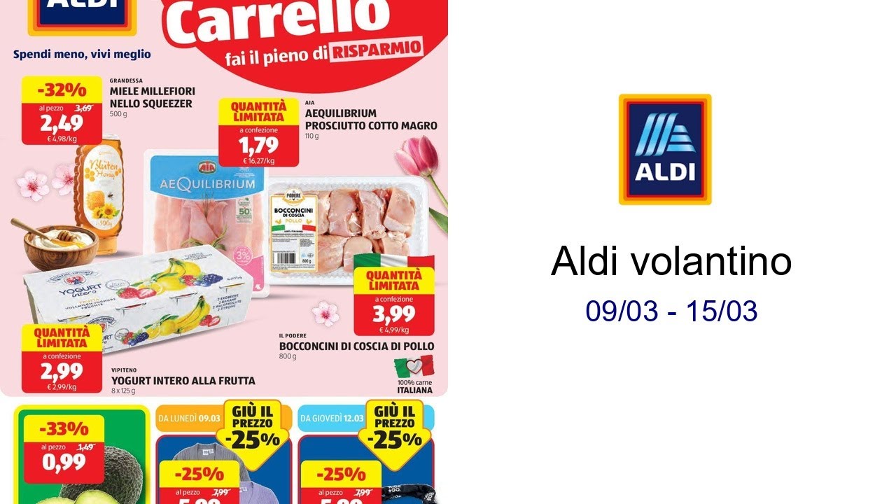 Aldi volantino 09/03 - 15/03