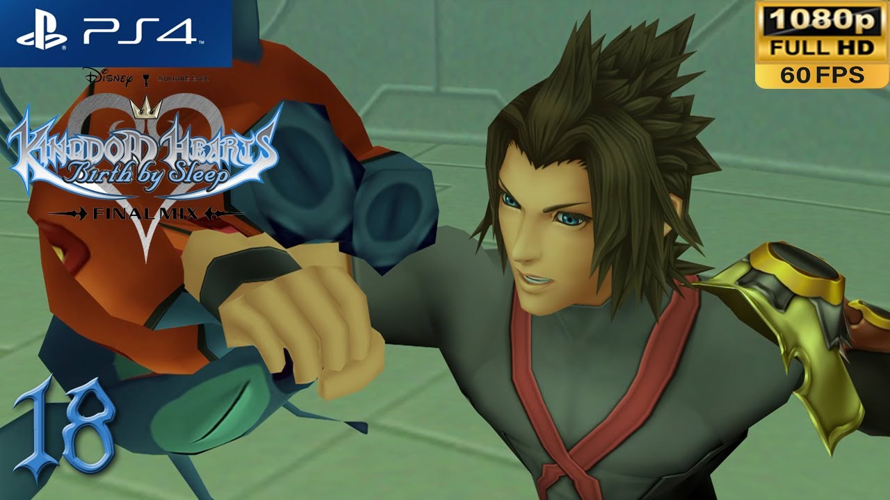 [PS4 1080p 60fps] Kingdom Hearts Birth by Sleep Walkthrough 18 Deep Space (Terra)