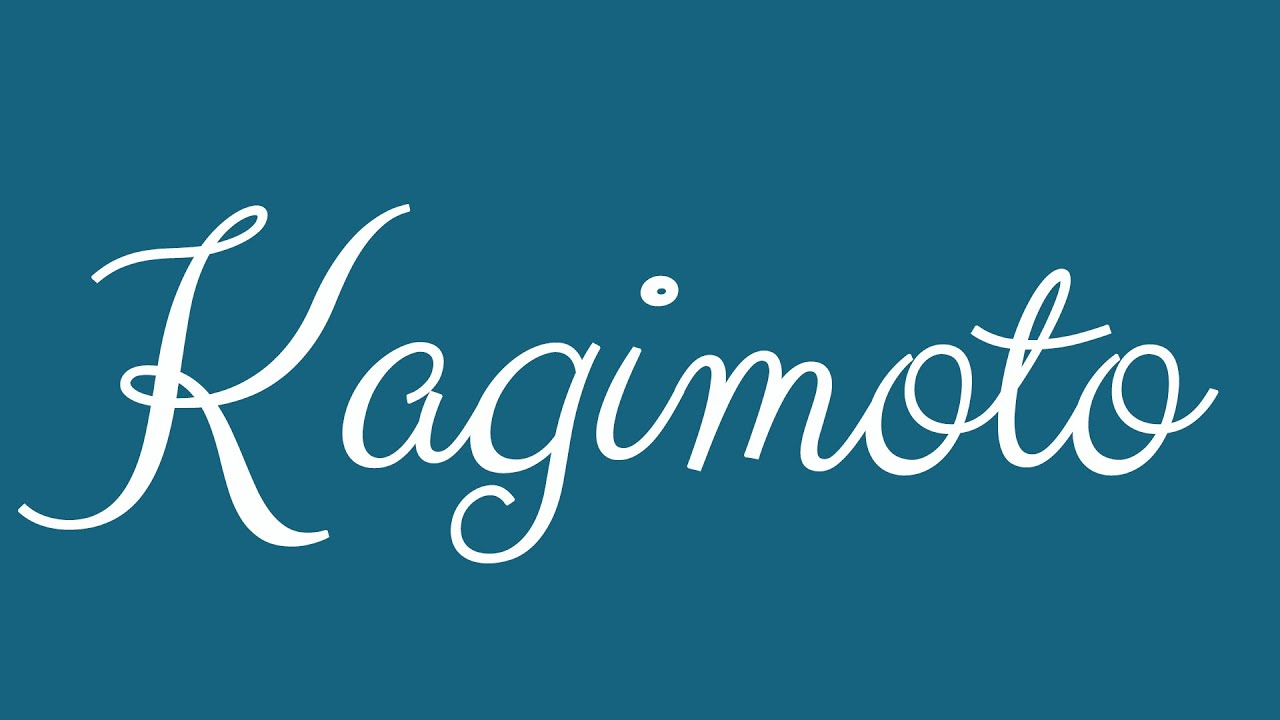 Learn how to Sign the Name Kagimoto Stylishly in Cursive Writing
