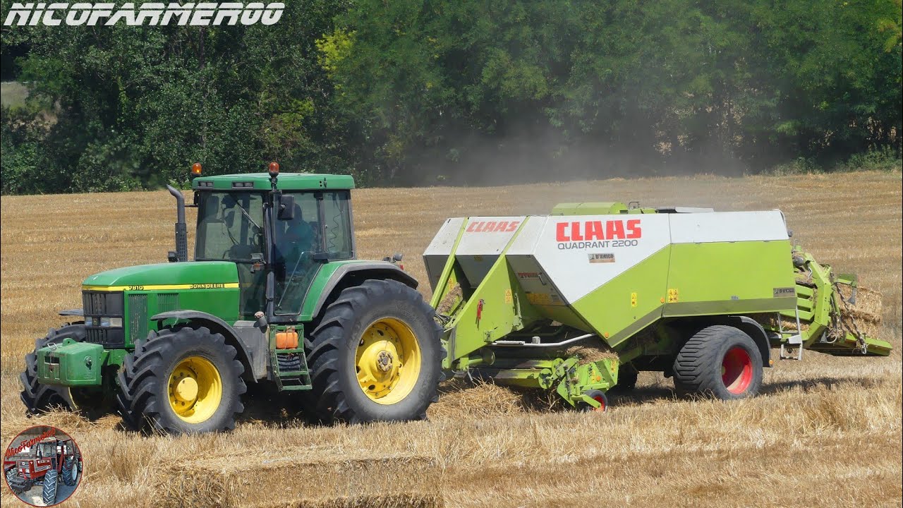 STRAW BALING 2K21 | JOHN DEERE 7810 + CLAAS QUADRANT 2200 | DI MARCANTONIO