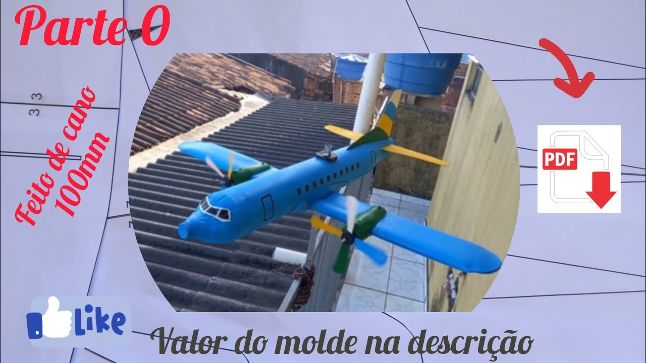 Avião de PVC cata vento (passo a passo) parte 0