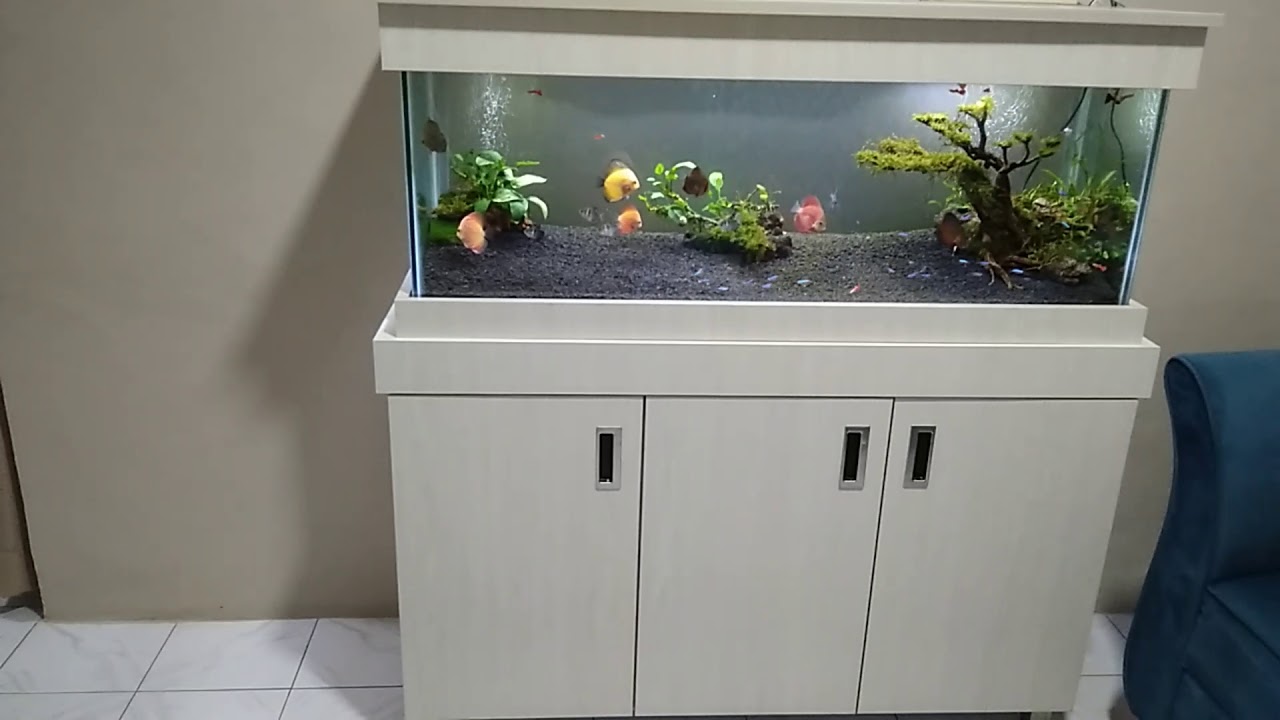 Meja aquarium minimalis+rak sepatu min