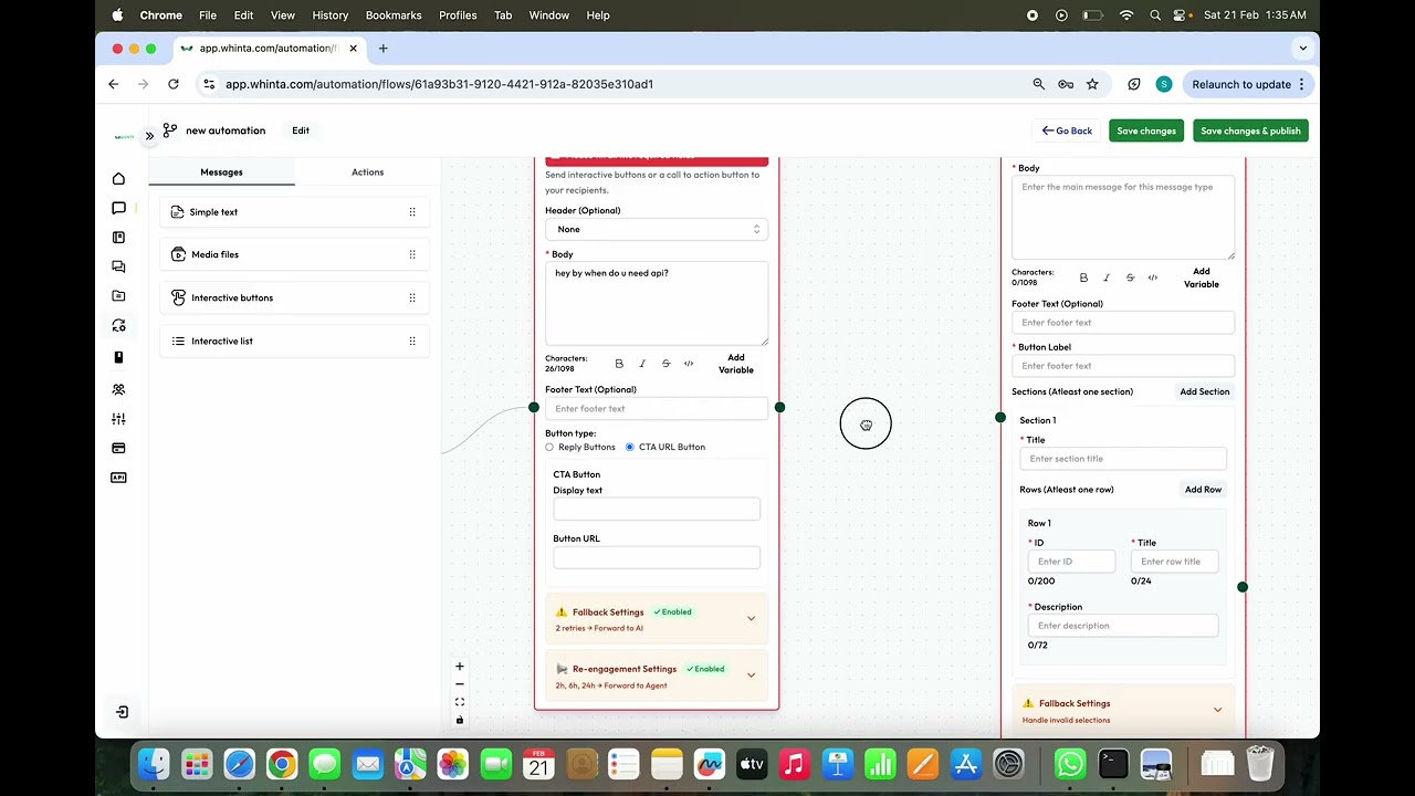 How to Build WhatsApp Automation Flow in Whinta | Complete Flow Builder Tutorial