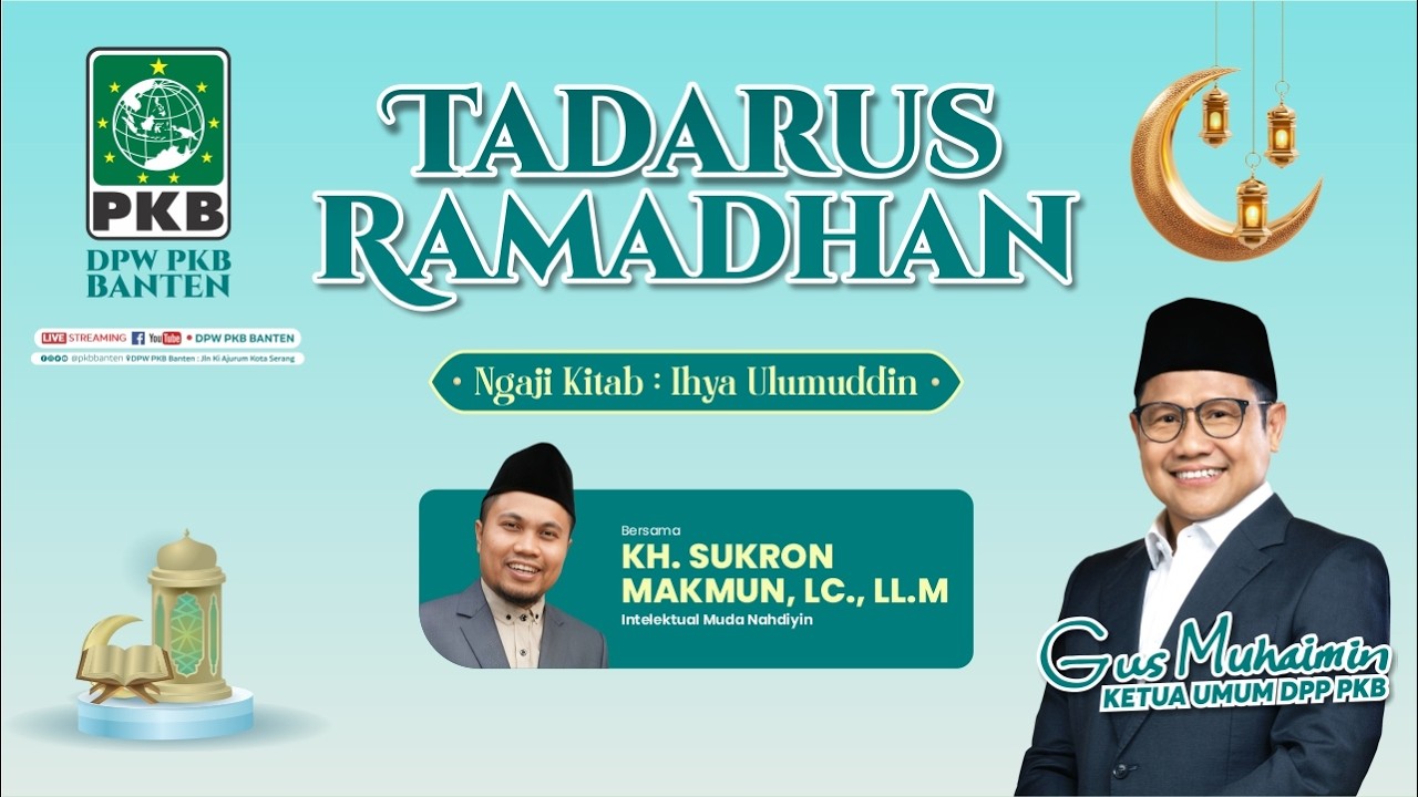 [LIVE] TADARUS RAMADHAN 13/03/2026 # SERI-18 NGAJI DI DPW PKB BANTEN