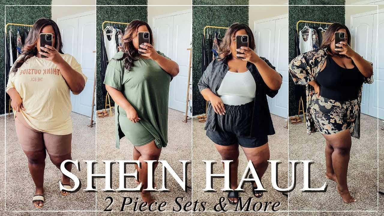 Shein Plus Size Summer Haul ☀️ 2 Piece Sets, Vacation & Lounge outfits | FROM HEAD TO CURVE