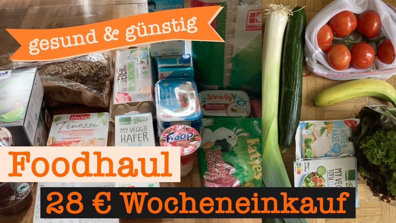 Wocheneinkauf gesund & günstig mit Payback Einlöseaktion 28 € | Food Haul mit Food Diary 1 Person