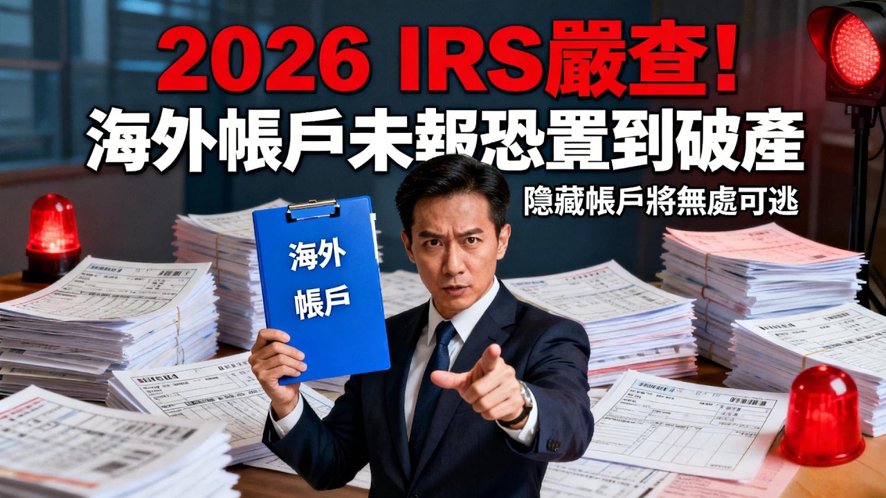 2026 IRS嚴查！海外帳戶未報恐罰到破產