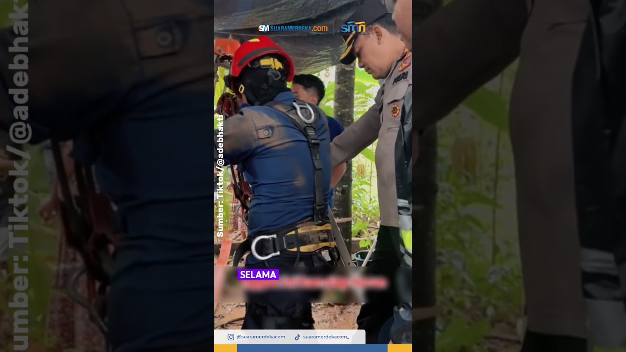 Damkar Semarang berjuang 7 jam evakuasi remaja yang terperosok disumur!!!