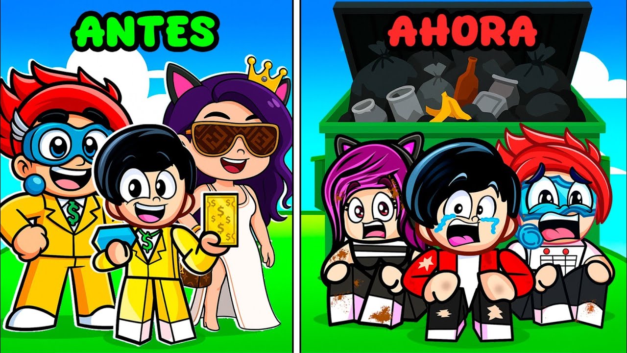 DE MILLONARIOS A POBRES en ROBLOX BROOKHAVEN | Karim Juega